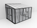 Växthus Helena 8600 Svart Glas/Poly 8,6 m² Vitavia